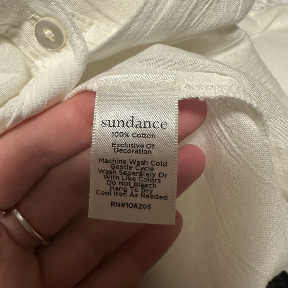 NWT Sundance Luella Victorian Top white ruffle lace detail size small boho - Picture 3 of 6